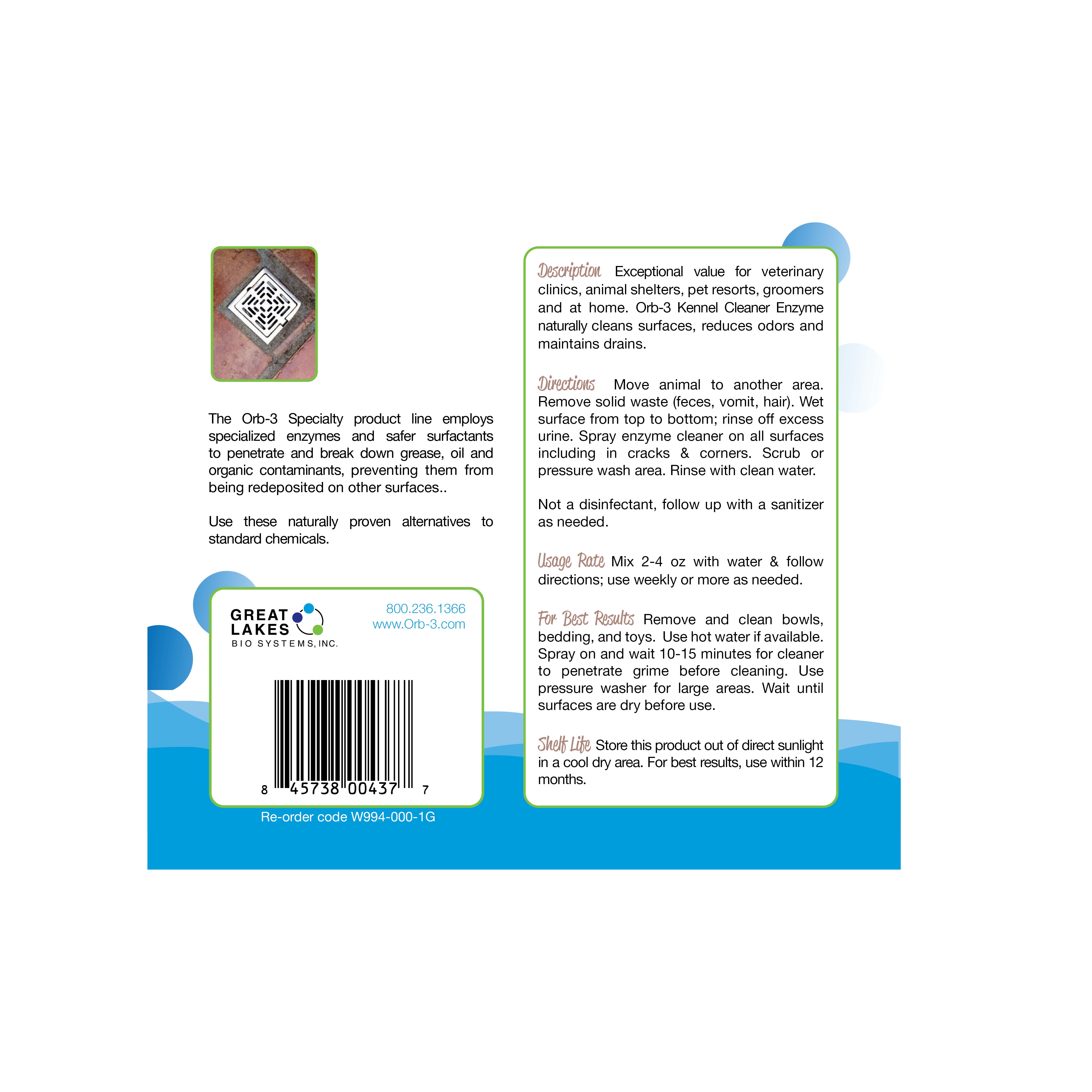Orb-3 Enzyme Kennel Cleaner
