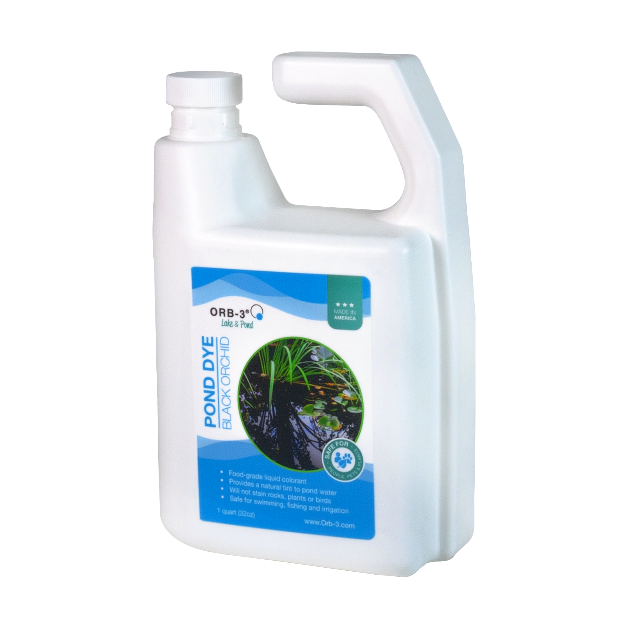 Orb-3 Liquid Pond Dye, Black, 1-Quart P705-020-1Q