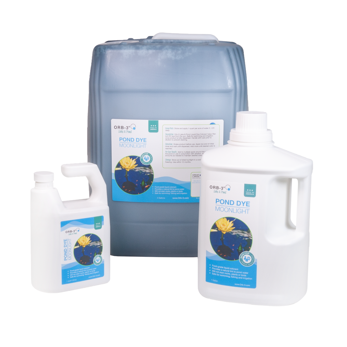 Orb-3 Pond Dye - Blue, Black P705 — Great Lakes Bio Systems