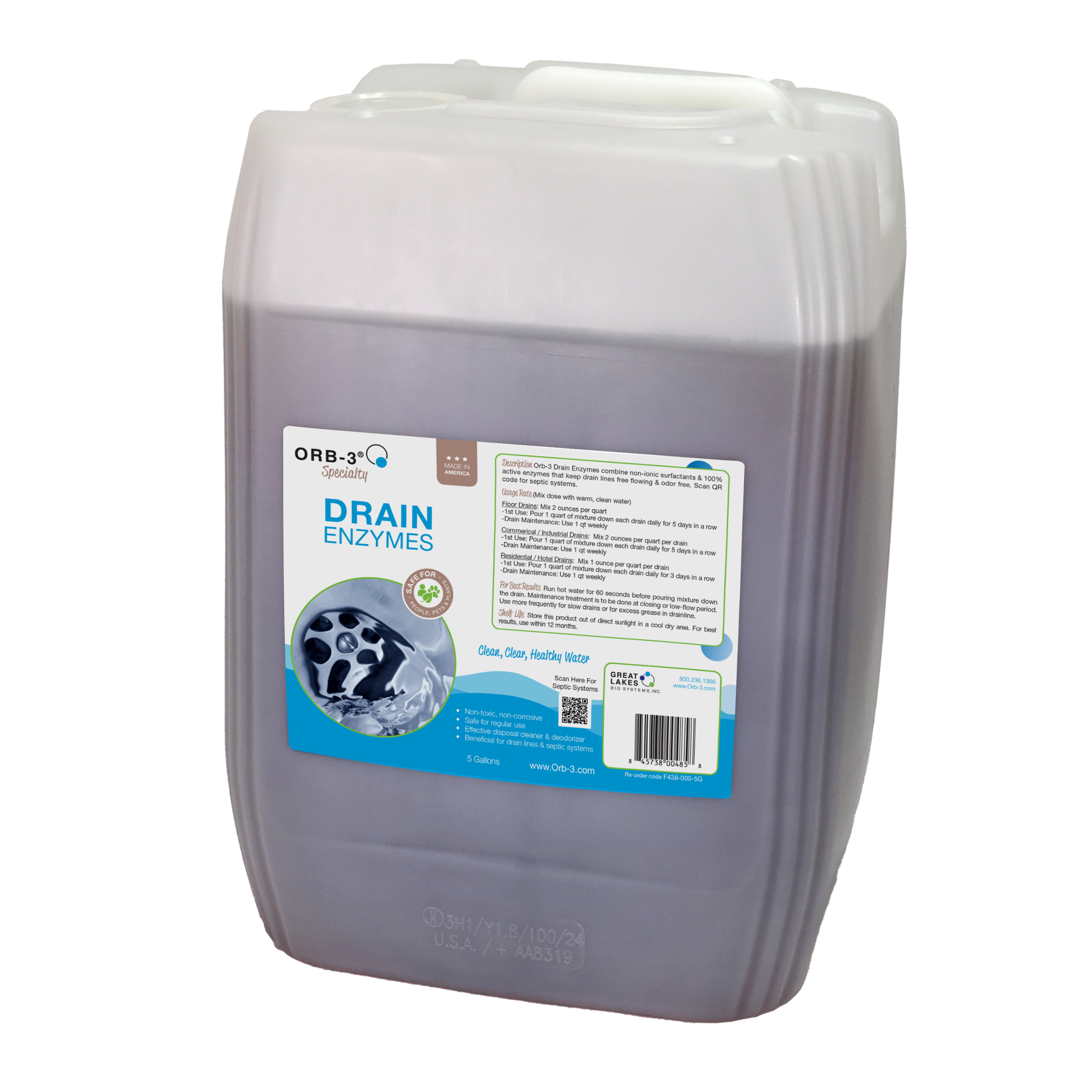 Orb-3 Drain Enzymes