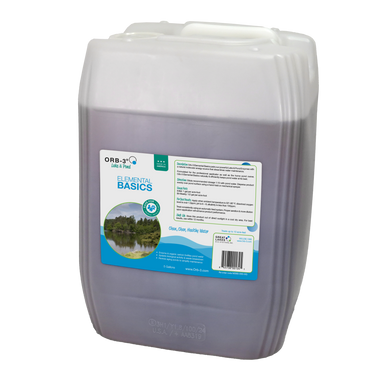 Large container of Orb-3 Elemental Basics on a white background