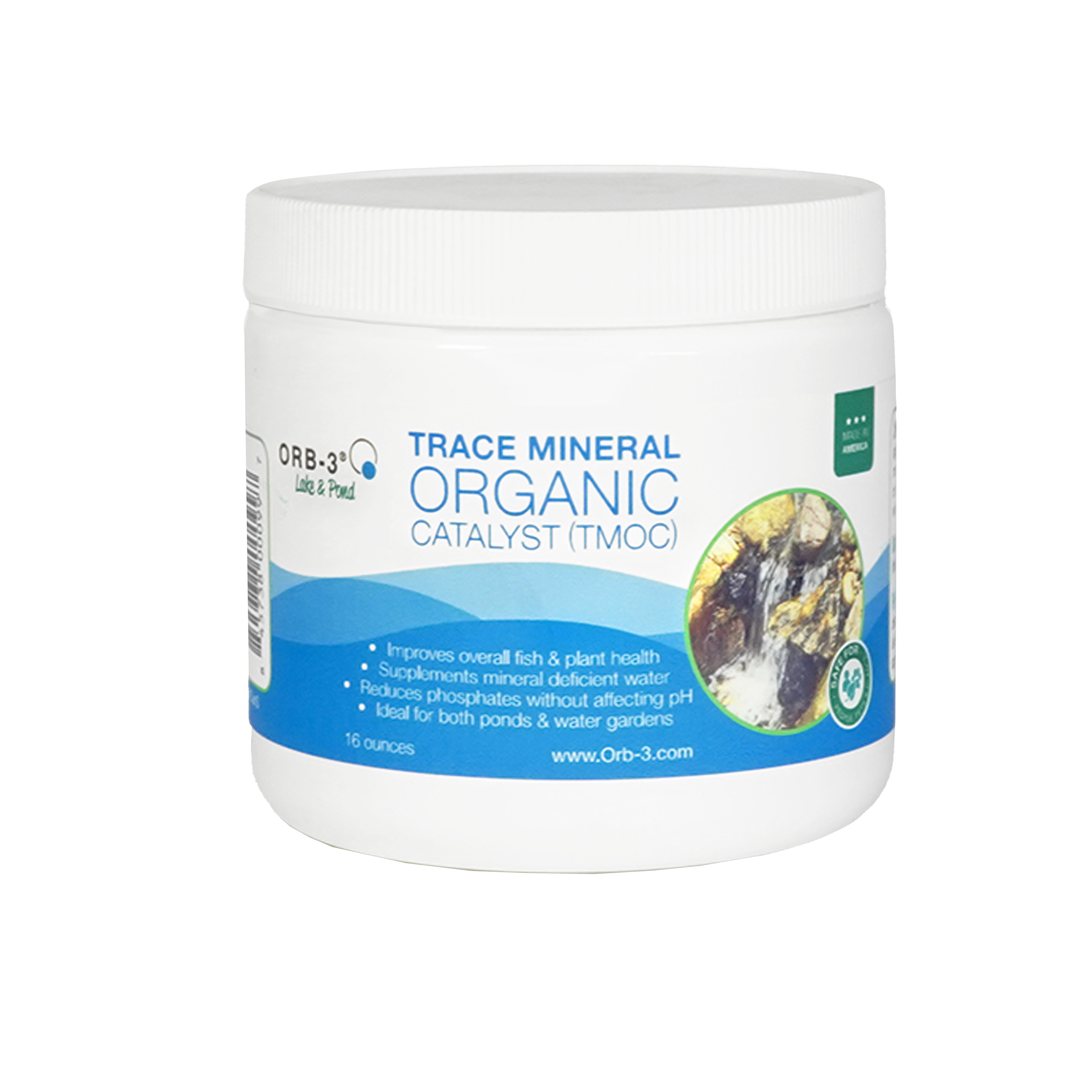 Container of Orb-3 Trace Mineral Organic Catalyst on a white background