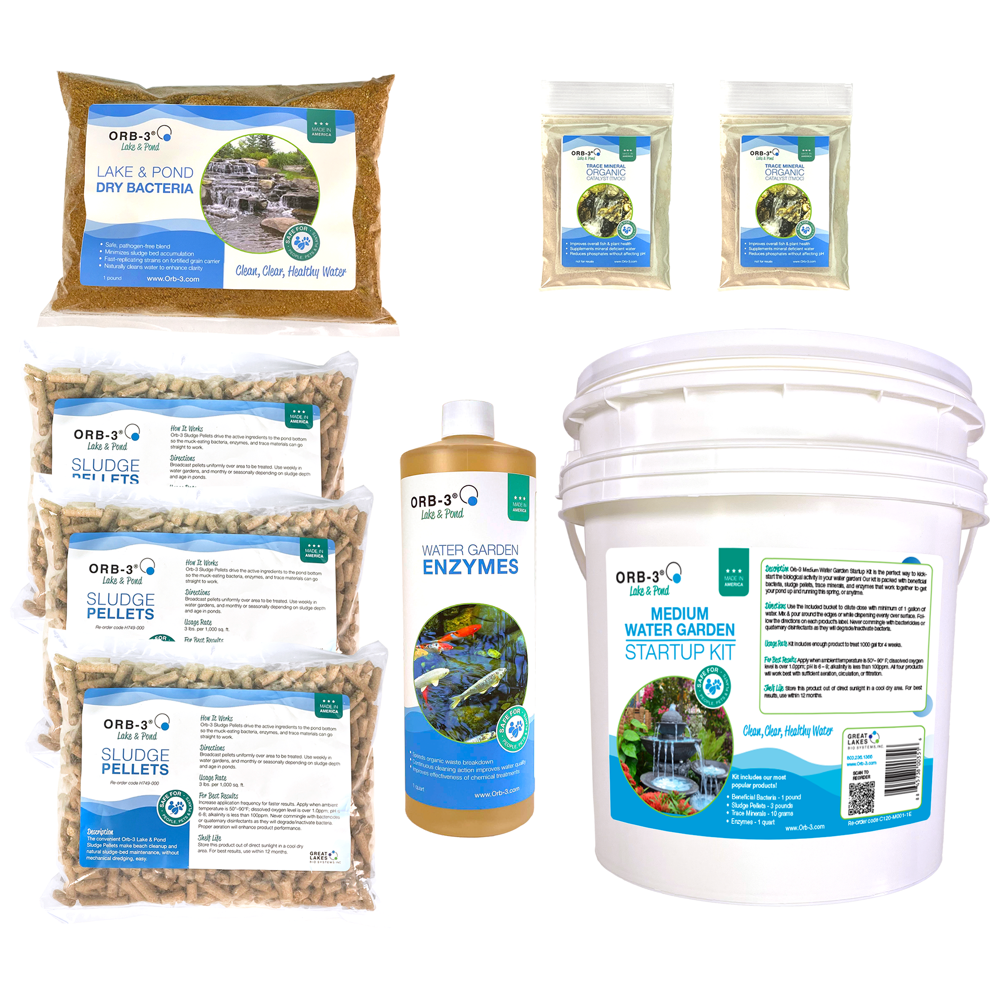 Orb-3 Water Garden Startup Kits