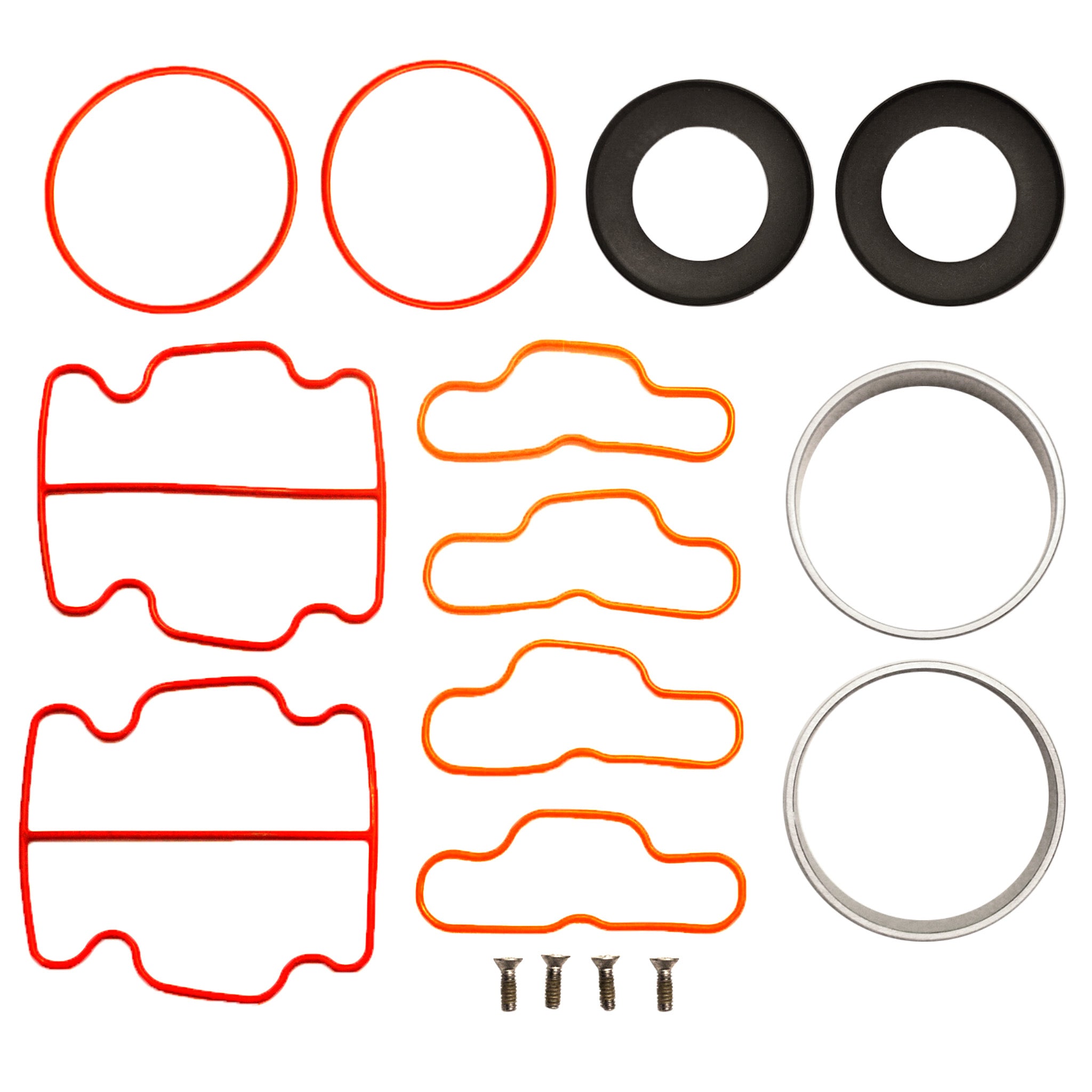 EasyPro SRC50K Repair Kit with piston cups, cylinders, cylinder o-rings, head o-rings, cup retainer screws.