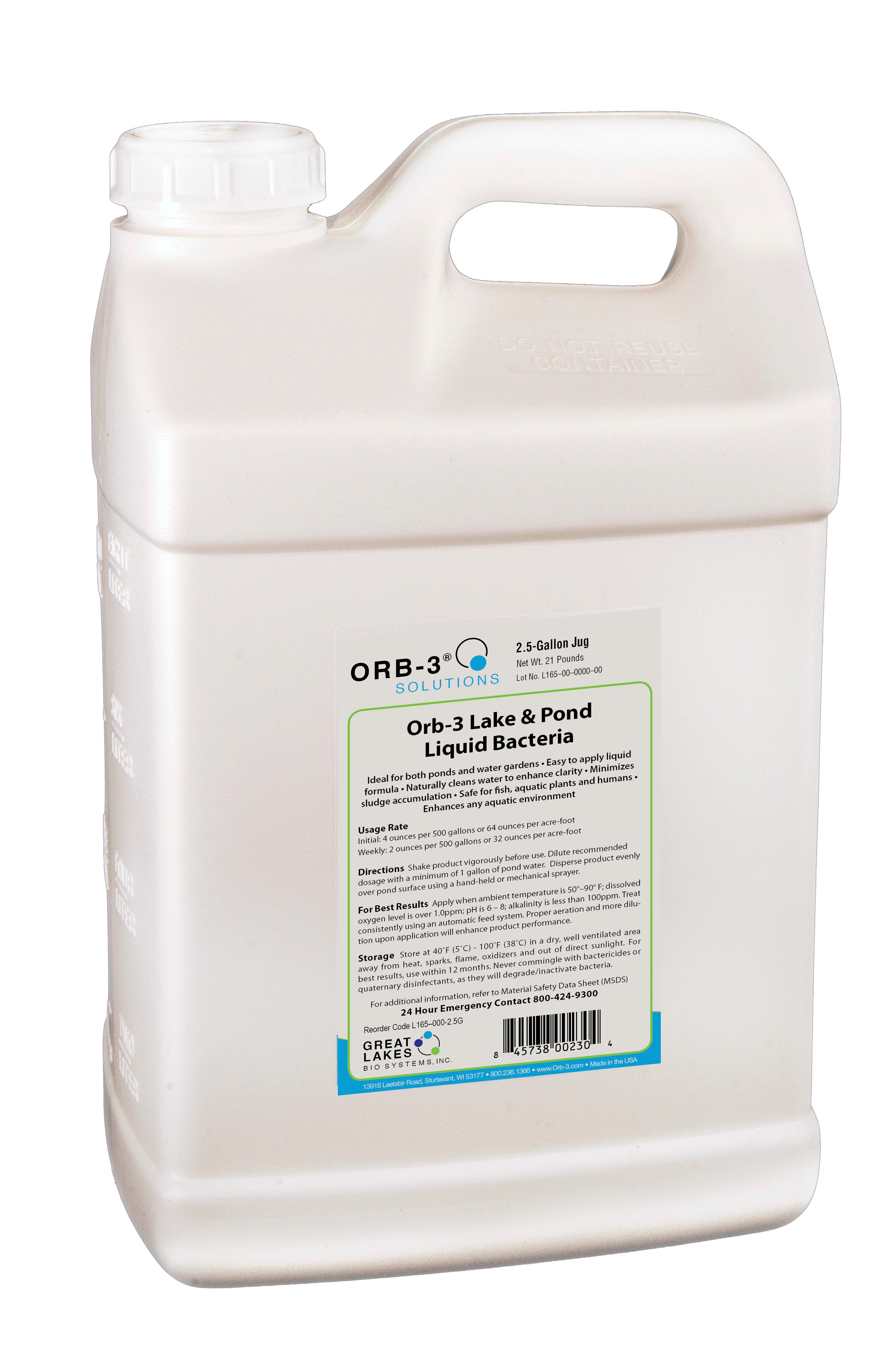Orb-3 Lake & Pond Liquid Bacteria