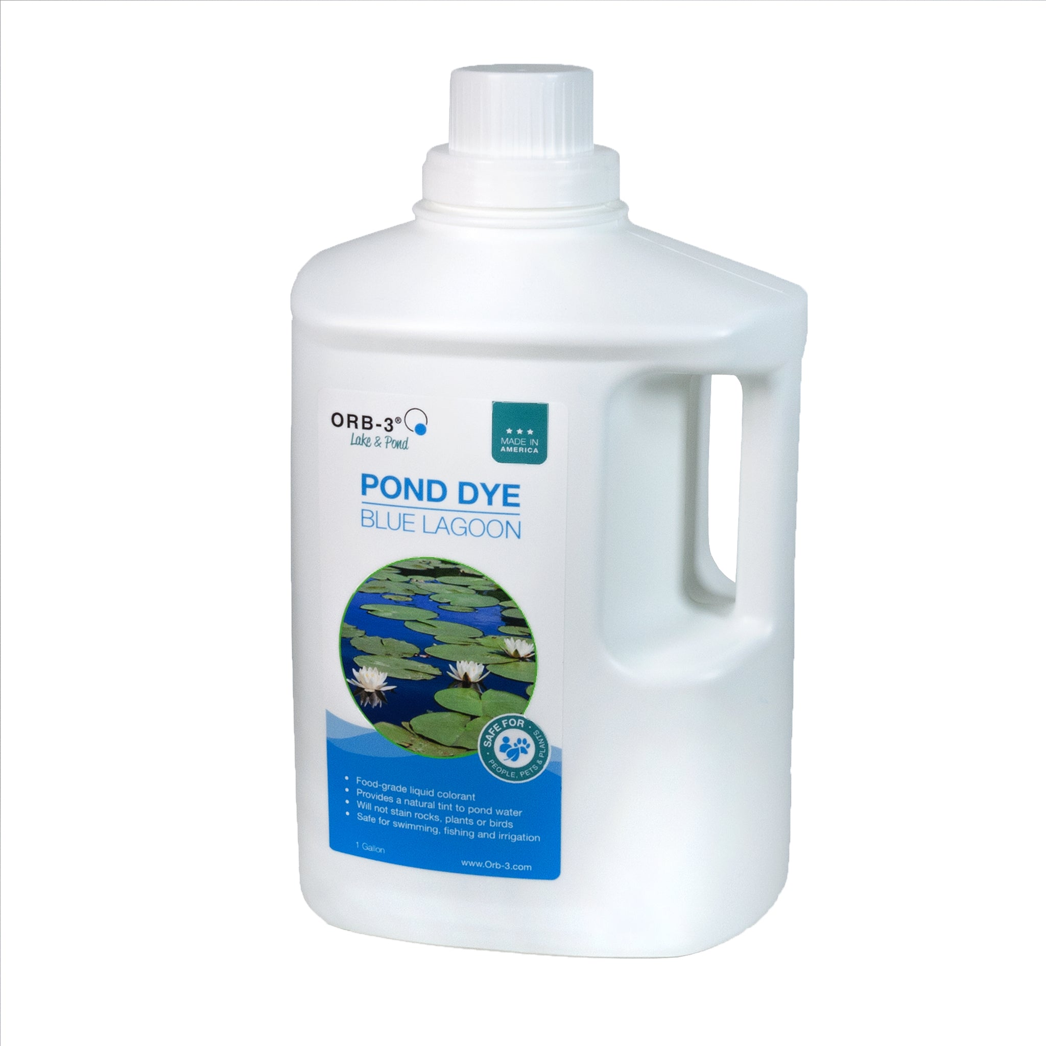 Orb-3 Liquid Pond Dye, Blue, 1-Gallon P705-010-1G