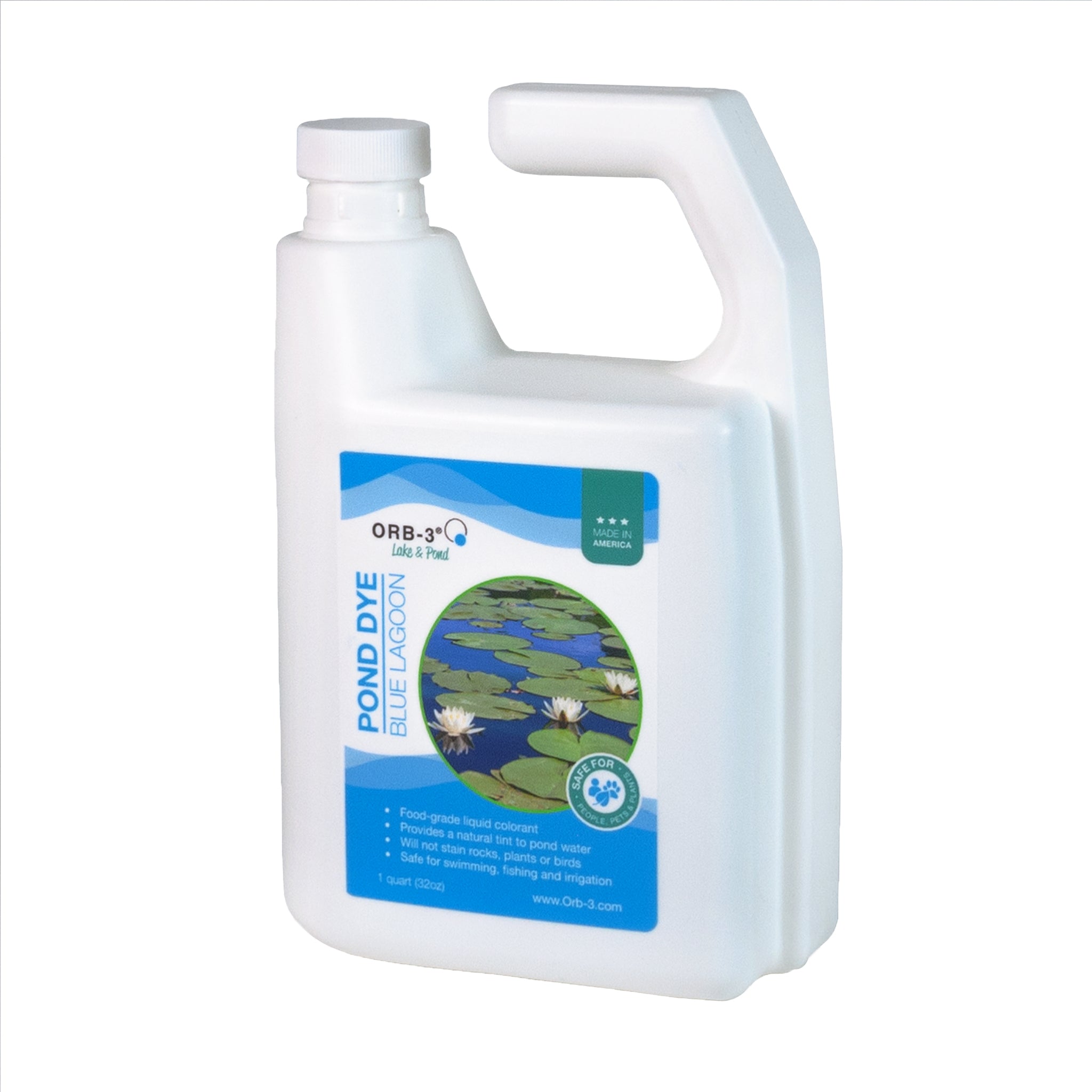 Orb-3 Liquid Pond Dye, Blue, 1-Quart P705-010-1Q