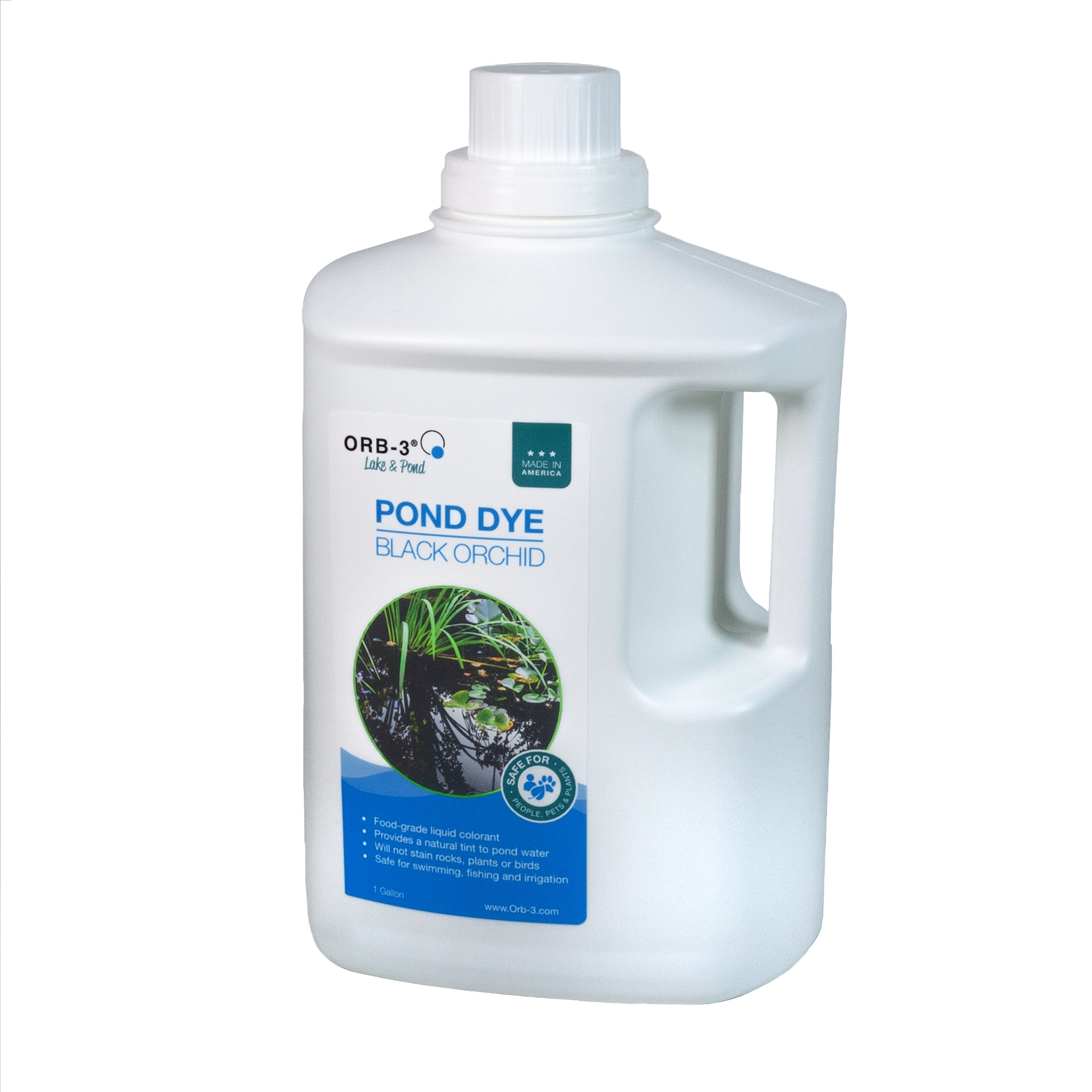 Orb-3 Liquid Pond Dye, Black, 1-Gallon P705-020-1G