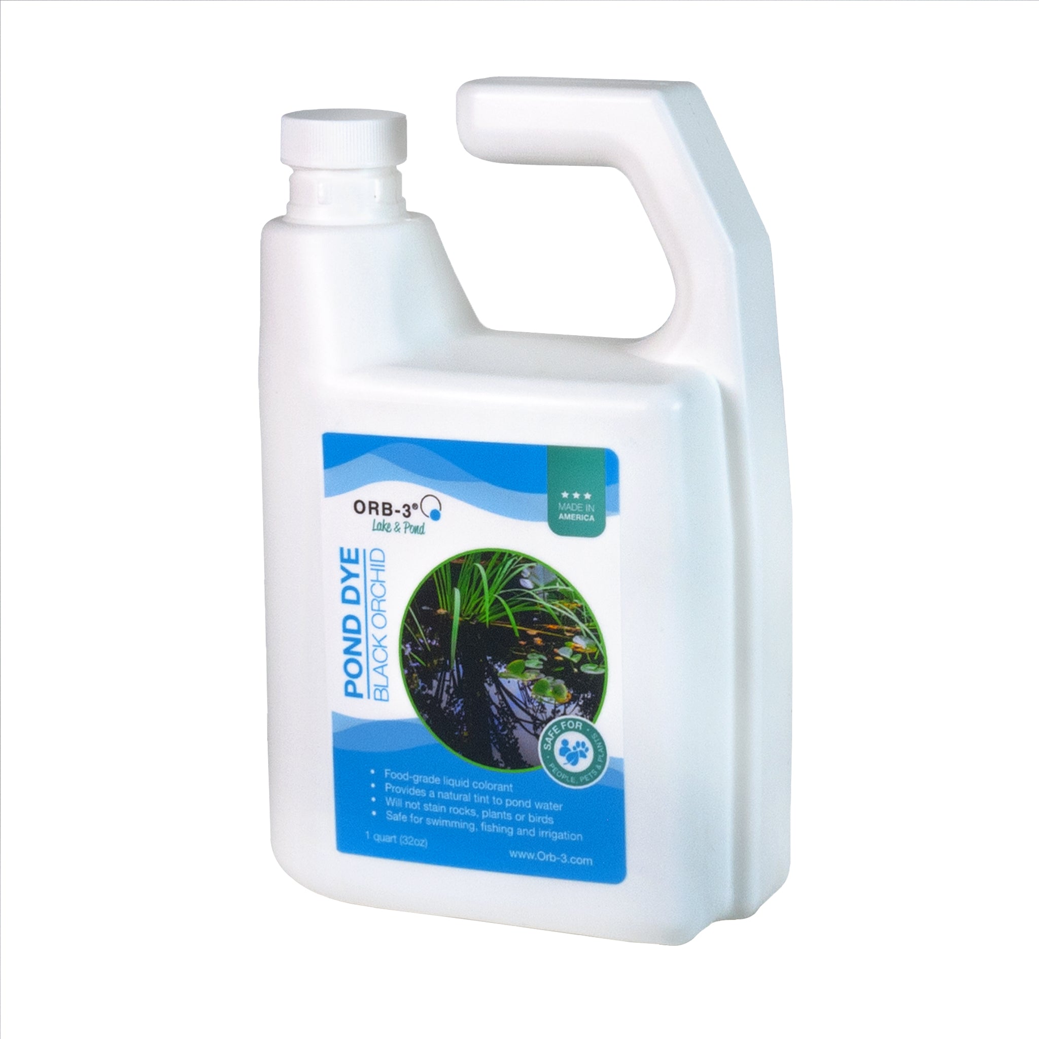 Orb-3 Liquid Pond Dye, Black, 1-Quart P705-020-1Q