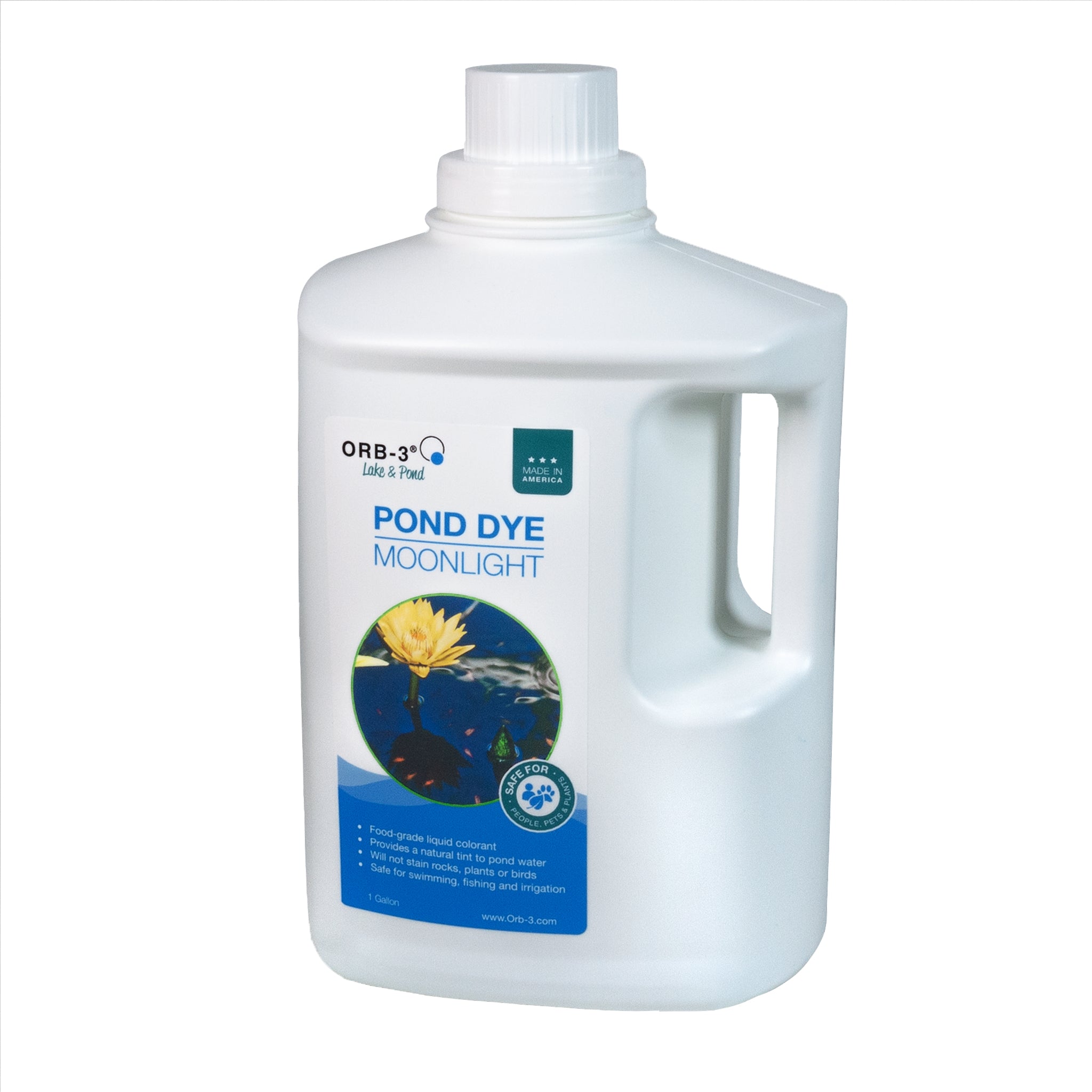 Orb-3 Liquid Pond Dye, Blue-Black, 1-Gallon P705-030-1G