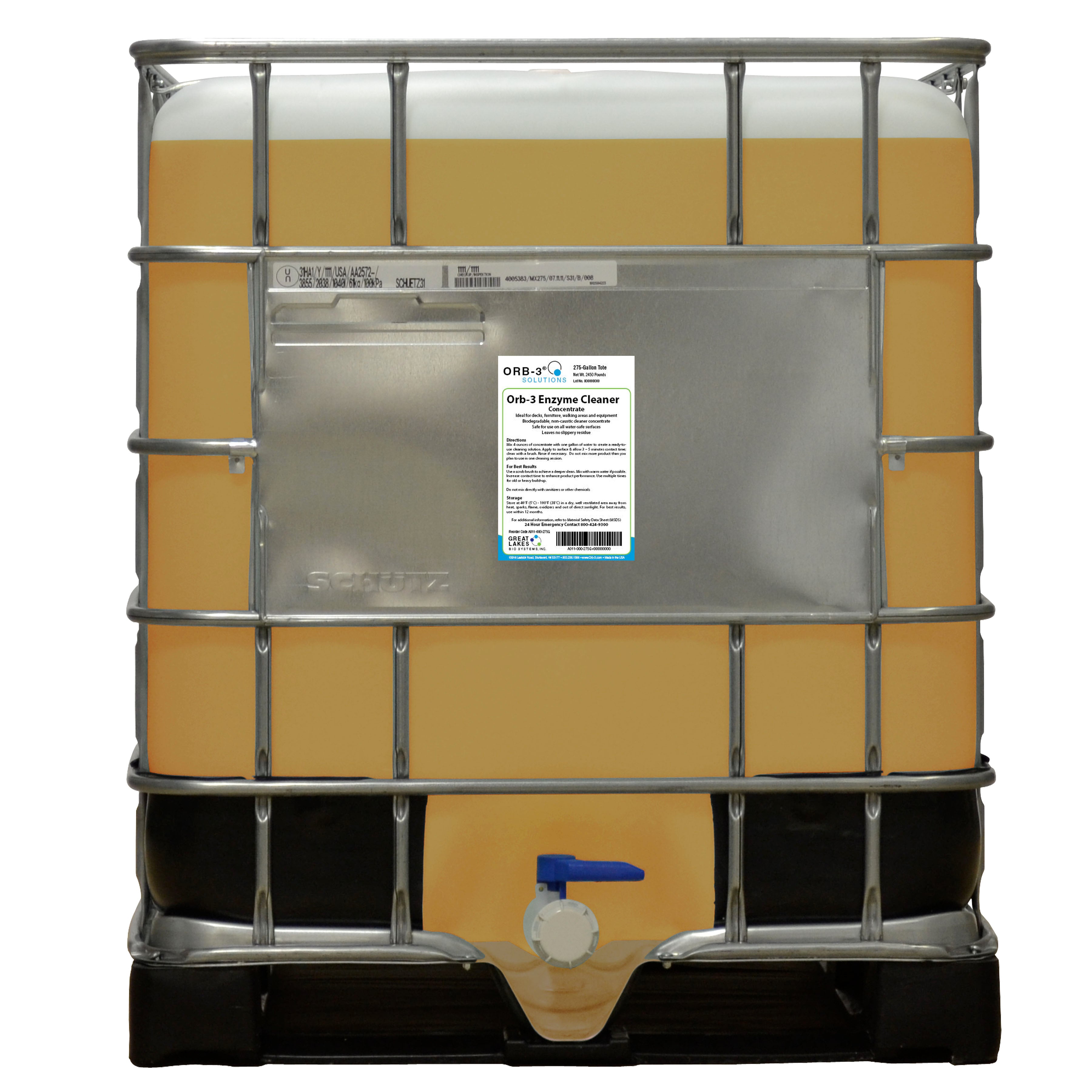 Orb-3 Enzyme Cleaner Concentrate 275 Gallon Tote