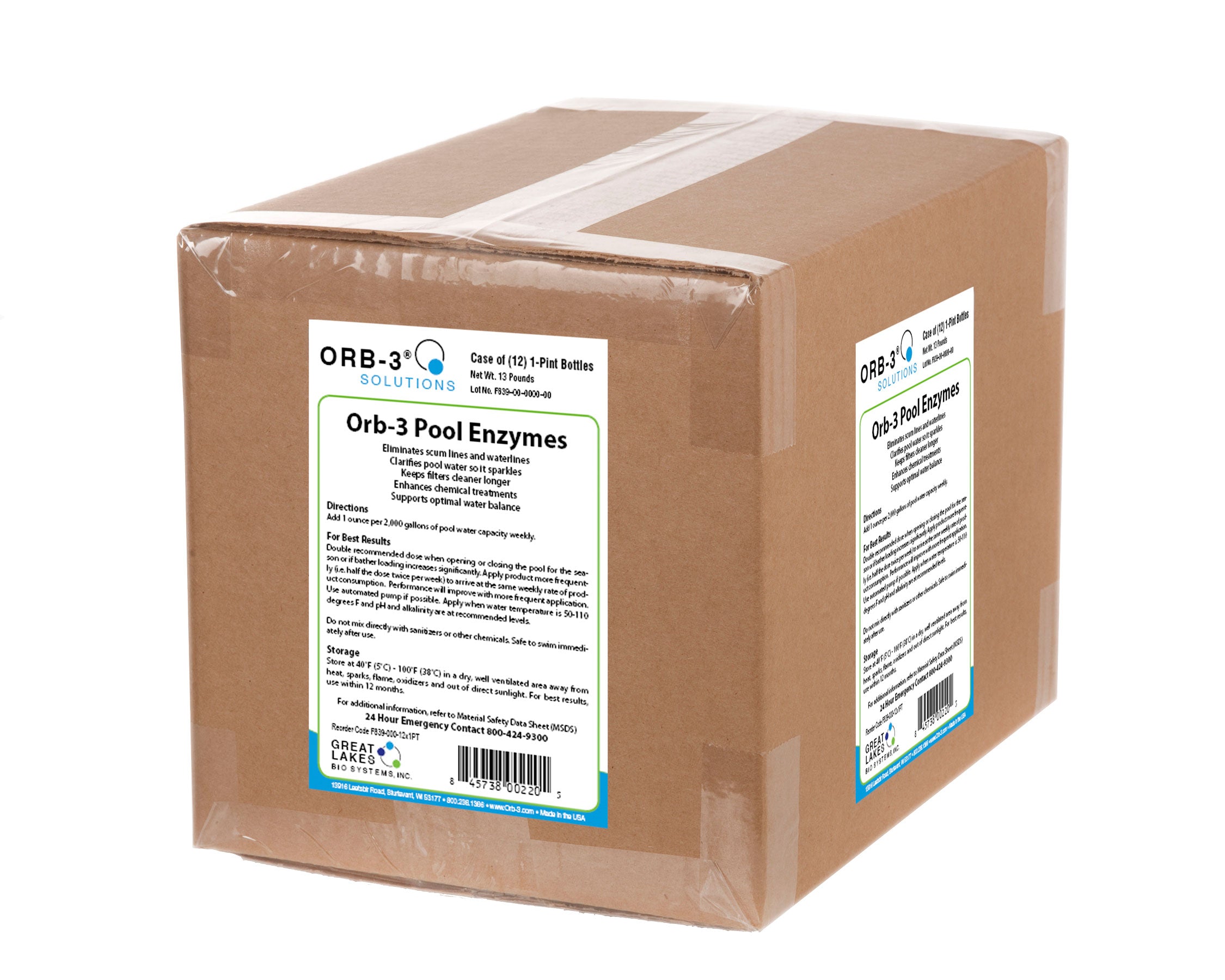 Orb-3 Pool Enzymes in a Case of 12 Pints