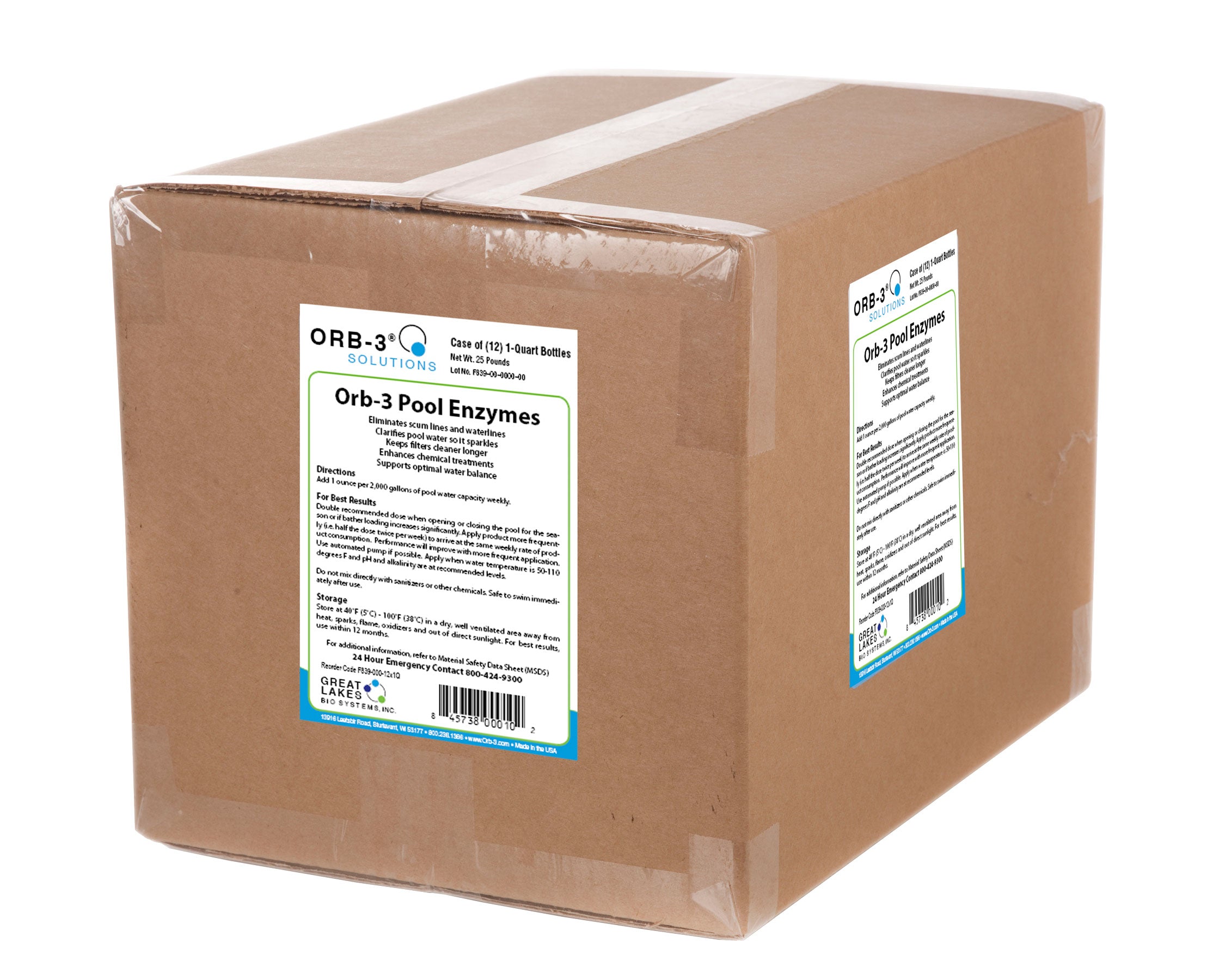Orb-3 Pool Enzymes in a Case of 12 Quarts