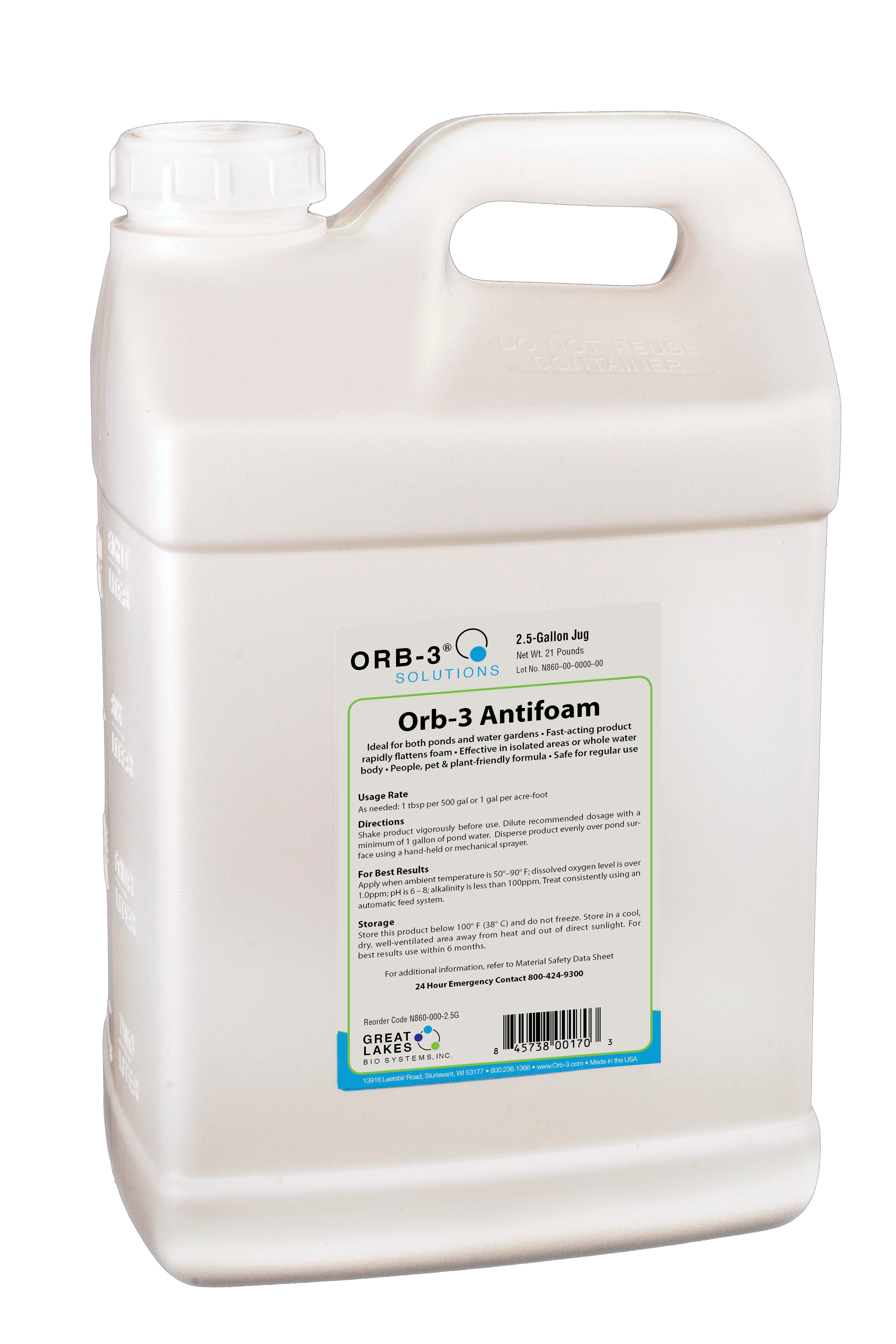 Orb-3 Lake & Pond Antifoam